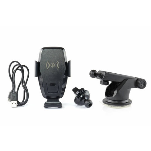 Suport telefon mobil cu ventuza brat reglabil incarcare Wireless Qi inductiva pentru iPhone si Samsung